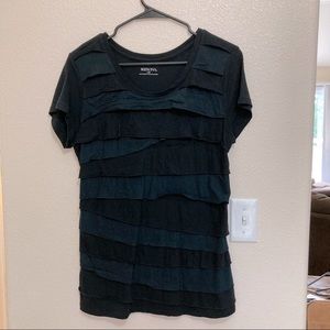 Merona rufffle short sleeve shirt